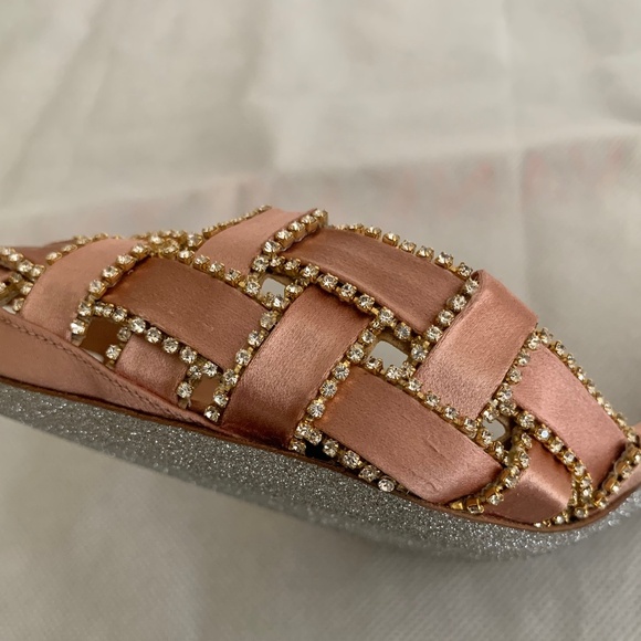 RENE CAOVILLA "Juliette" Satin Slingback Pumps - Picture 14 of 14